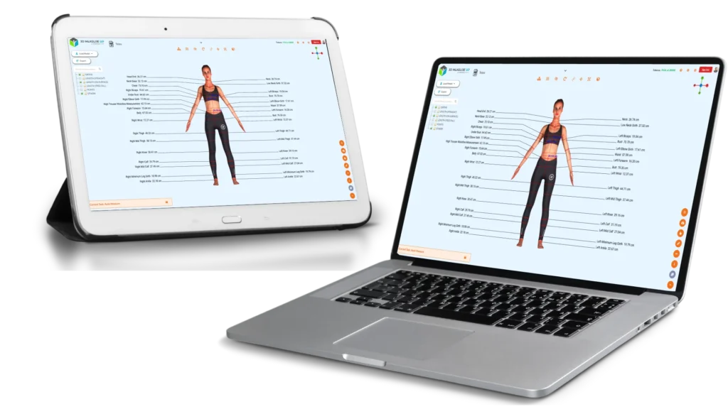 AI-powered 3D body measuring software