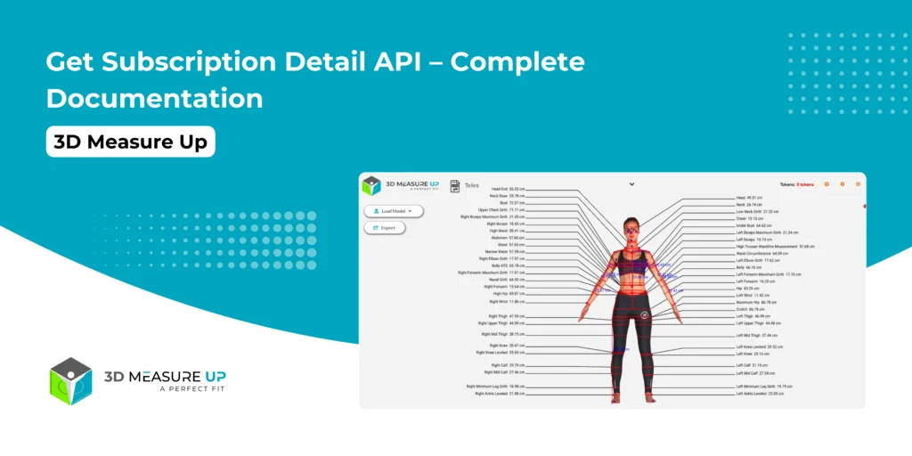 Get Subscription Detail API – Complete Documentation 3D Measure Up