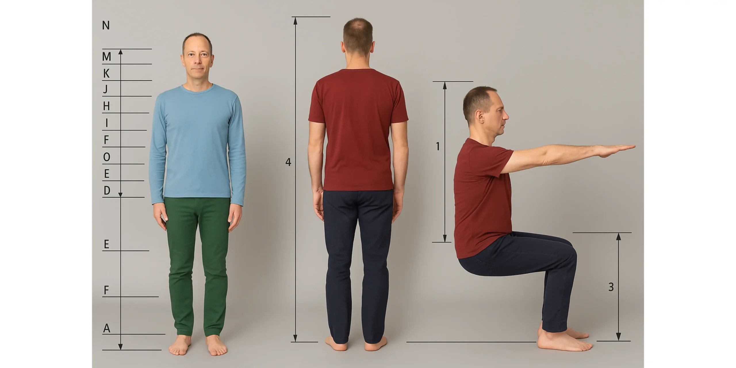 ISO 8559-1:2017 provides a description of anthropometric measurements to be used in clothing size designations as bust, waist, hip, inside leg, and height. It provides clear guidelines on how to measure each part of the body consistently and accurately.